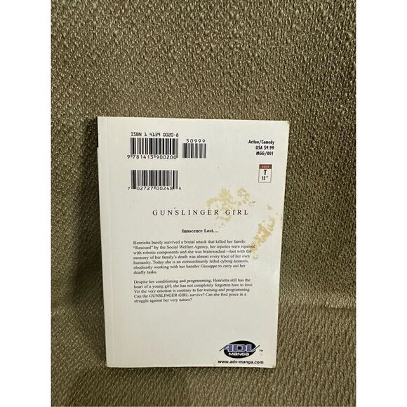 Gunslinger Girl by Yu Aida Volume 1 Manga Anime English Book - Picture 3 of 6